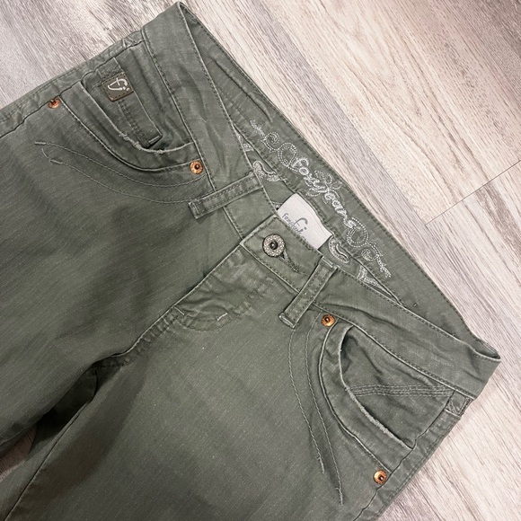 Sage Green Lowrise Jeans - Picture 3 of 5